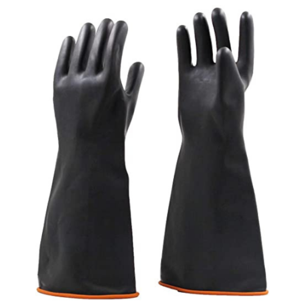 Industrial Rubber Glove 18” Black