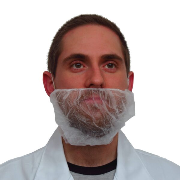 Beard Cover, White, Pack of 100