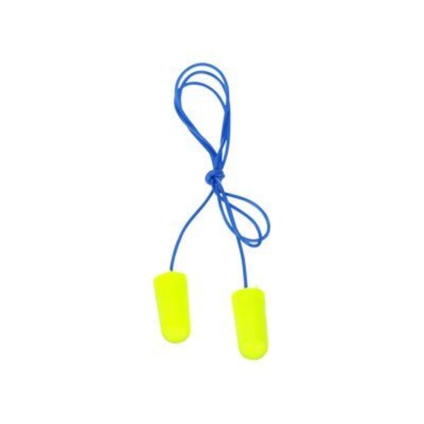Corded Ear Plugs, 3M E-A-R, Yellow Neon