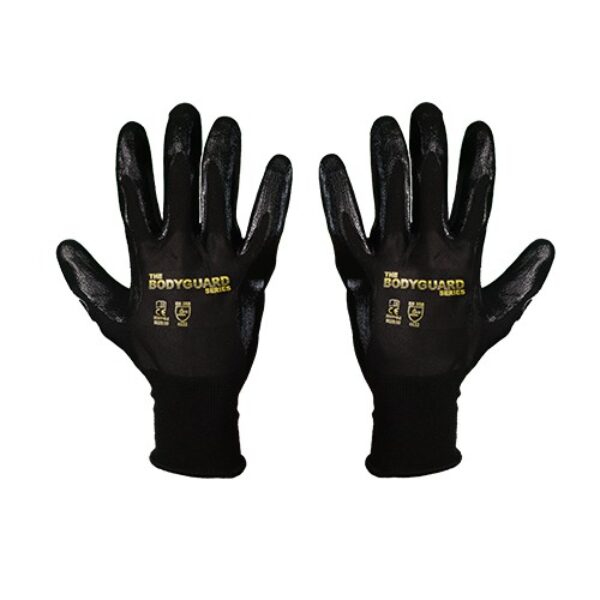 Scaffolding Glove, Smooth Nitrile Palm, Black