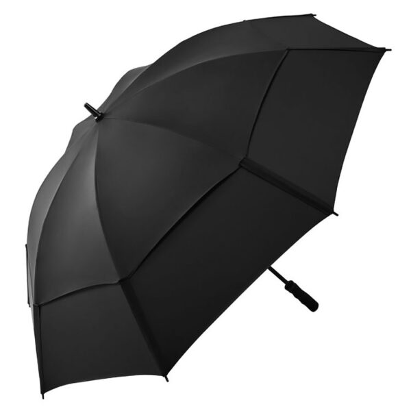 Hurricane Double Canopy Black Umbrella 62"