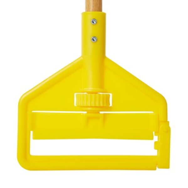Wood Wet Mop Handle, Yellow