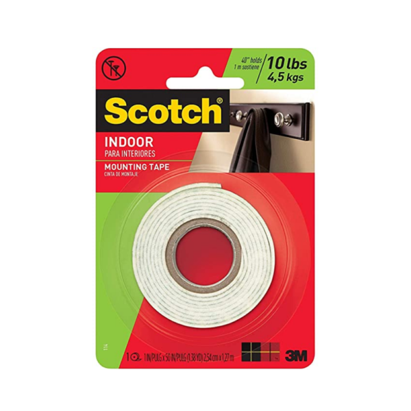 3M Scotch Mounting Tape 1" X 50"