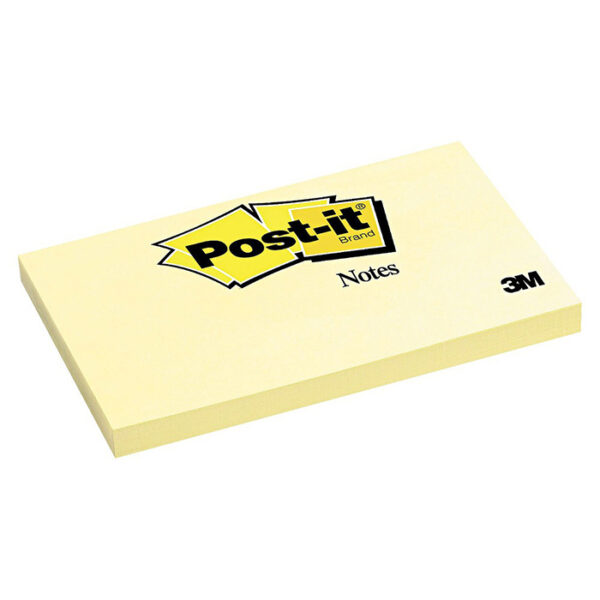 3M Post It Notes Yellow 3x5 inches