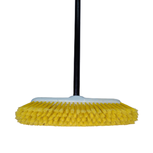 Household Push Broom with Metal Handle