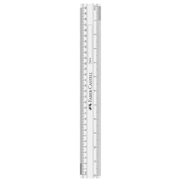 Faber-Castell Plastic Ruler 30cm
