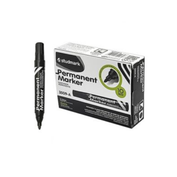 Studmark Black Medium Permanent Marker