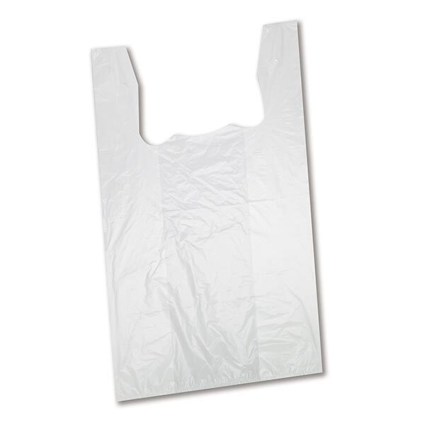 T-Shirt Carryout Bags White 100ct