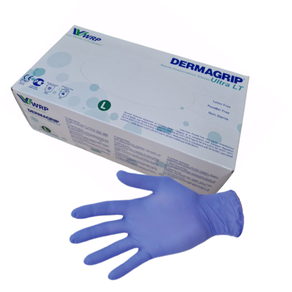 Dermagrip Nitrile Examination Gloves Large 200 Count