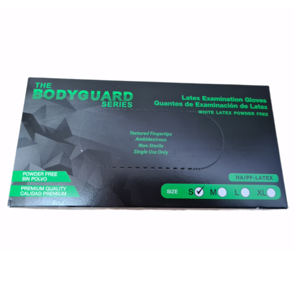 Bodyguard Powder Free Latex Examination Gloves Small