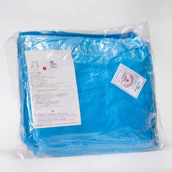 Disposable Isolation Gown Blue - Universal Size 10pc
