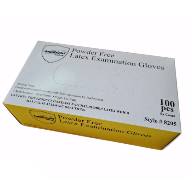 Jag Shield Powder Free Latex Examination Gloves XL