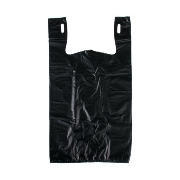 T-Shirt Carryout Bags Black 100ct
