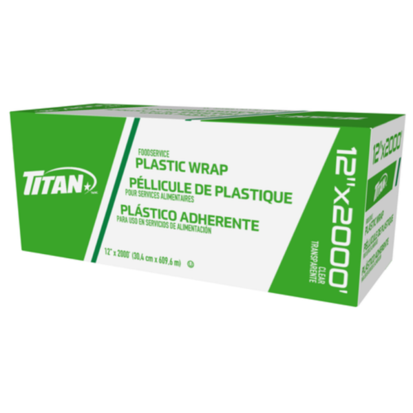 Titan Clear Plastic Wrap 12" x 2000'