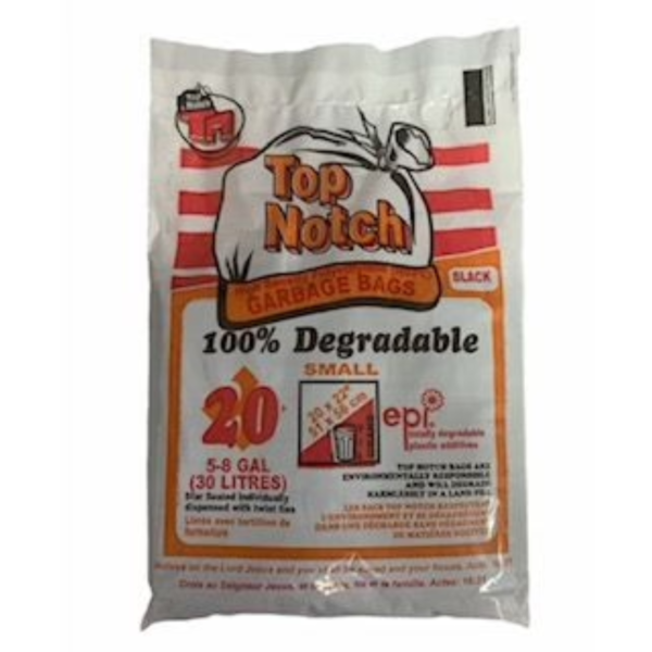 Top Notch Garbage Bags Black 20x22 (20 Small)